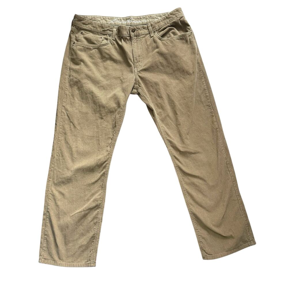 Eddie Bauer Pants Men’s Size 38x30 Tan Corduroy Cotton